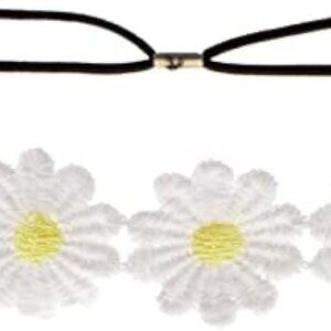 White Daisy Flower Headband Sunflower Hippies Crown Hair Wreath Bohemian Floral